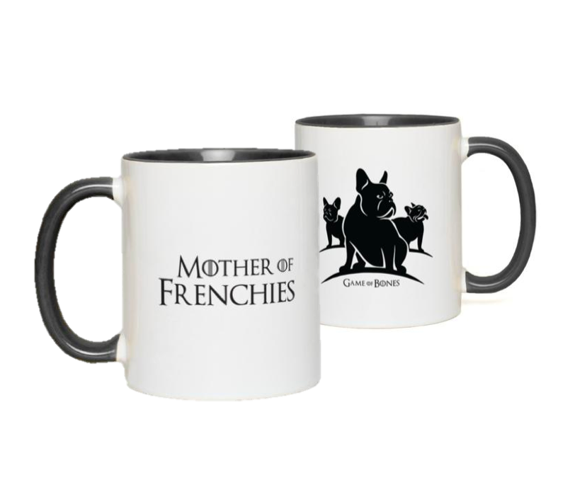 Mother of Frenchies Color Pop Accent Mugs (11 oz)