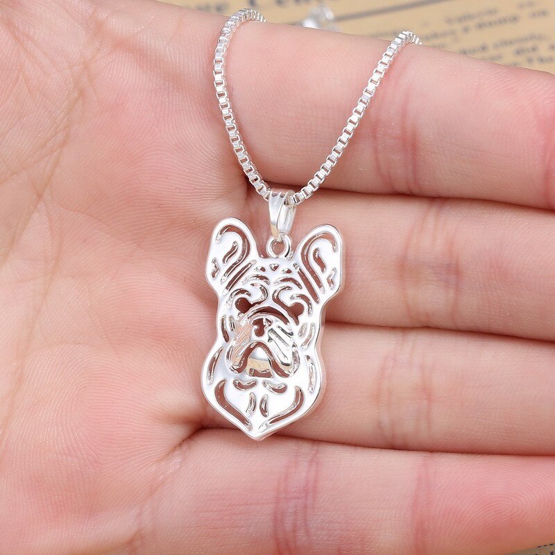 French Bulldog Pendant / Necklace larger Size Sterling Silver - Etsy Sweden